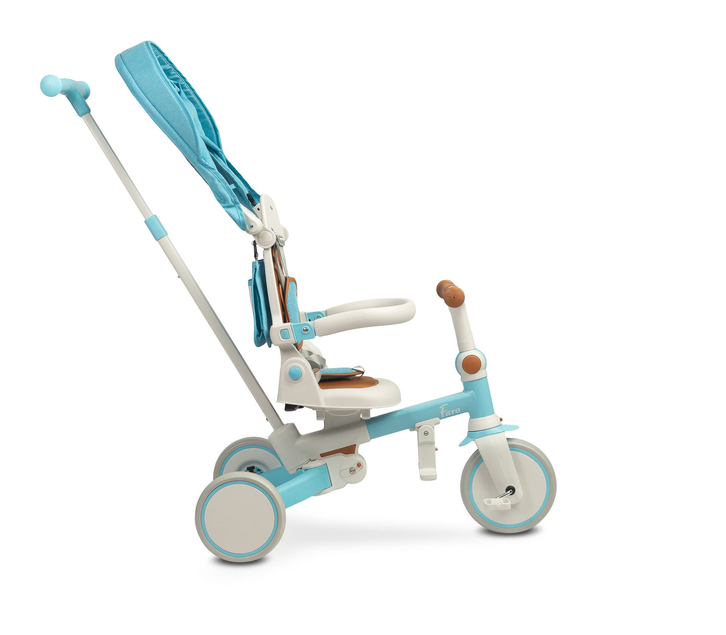 Tricicletă Multifuncțională Faro by Toyz – 3 în 1, Cu Mâner de Control și Scaun Reglabil