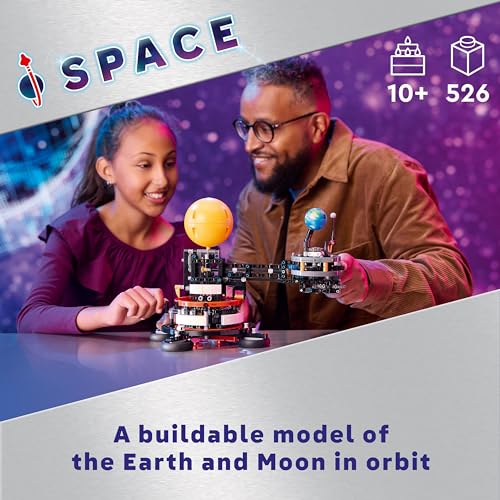 LEGO Ideas Planeta Pământ și Luna pe Orbită