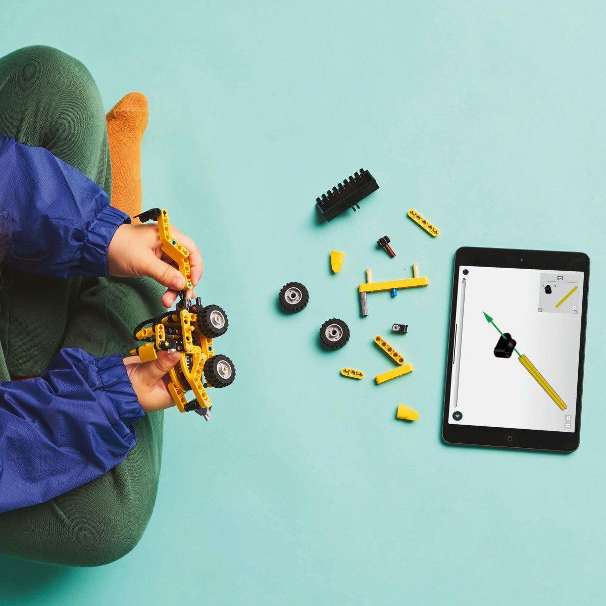 LEGO Backhoe Loader – Excavator cu încărcător, set de construcție 104 piese