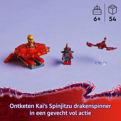 LEGO NINJAGO Spinnerul Spinjitzu Dragon al lui Kai – Set de luptă interactiv