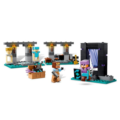 LEGO Minecraft Armurerie – Set de construcție cu arme și personaje