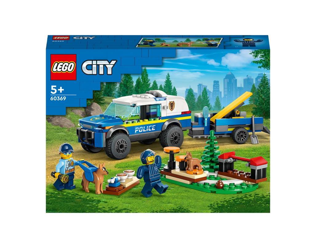 LEGO City Antrenament canin al poliției mobile 60369 – Set de construcție cu 197 piese