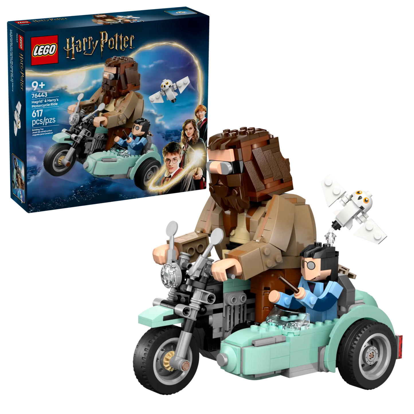 LEGO® Harry Potter™ Hagrid™ & Harry’s Motorcycle Ride 76443 – Set Constructie 617 Piese