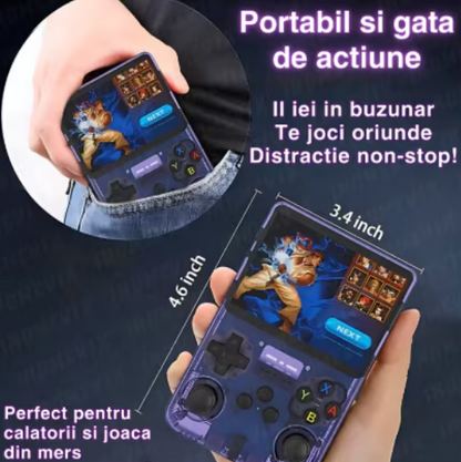 Consolă Portabilă Retro VisionXXI R36S – 15.000+ jocuri, ecran IPS 3.5”, Open Source