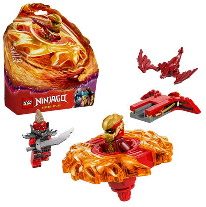 LEGO NINJAGO Spinnerul Spinjitzu Dragon al lui Kai – Set de luptă interactiv