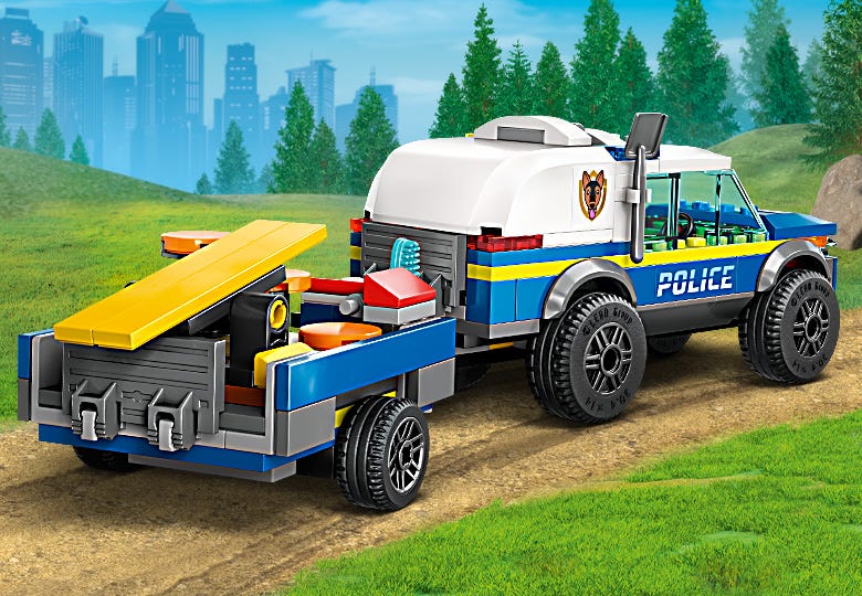 LEGO City Antrenament canin al poliției mobile 60369 – Set de construcție cu 197 piese