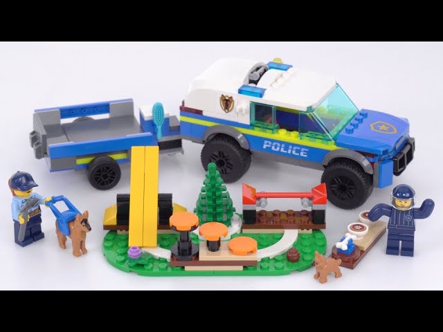 LEGO City Antrenament canin al poliției mobile 60369 – Set de construcție cu 197 piese