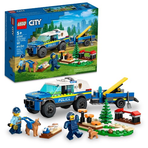 LEGO City Antrenament canin al poliției mobile 60369 – Set de construcție cu 197 piese