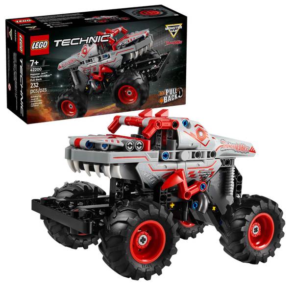 LEGO Technic Monster Jam ThunderROARus – Mașină cu funcție pull-back, 232 piese