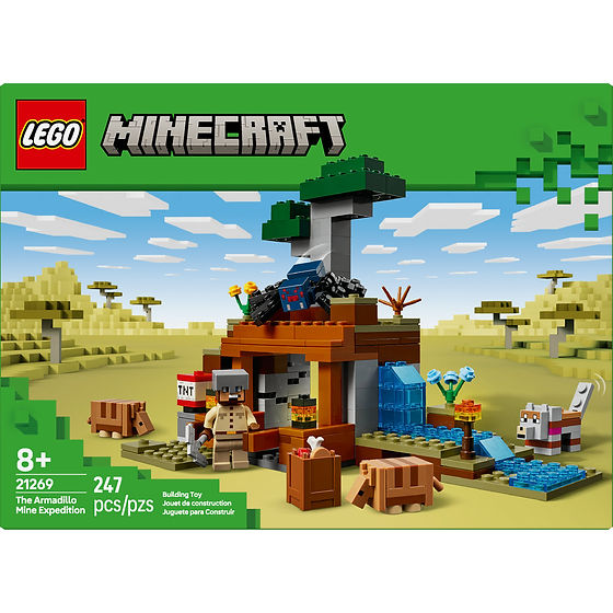 LEGO Minecraft Expediția din Mina Armadillo – Set de construcție 247
