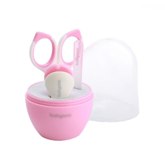 Babyono Set Manichiură Copii cu Suport Roz 3 Piese