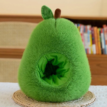 Jucărie de Plus Capybara în Avocado – 35 cm, 2 în 1, Moale și Pufoasă