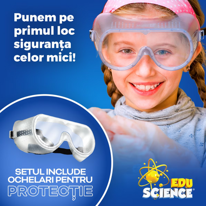 Joc Educativ Planeta Pământ – ROOVI Edu Science, 18 Experimente STEM, cu Ochelari de Protecție
