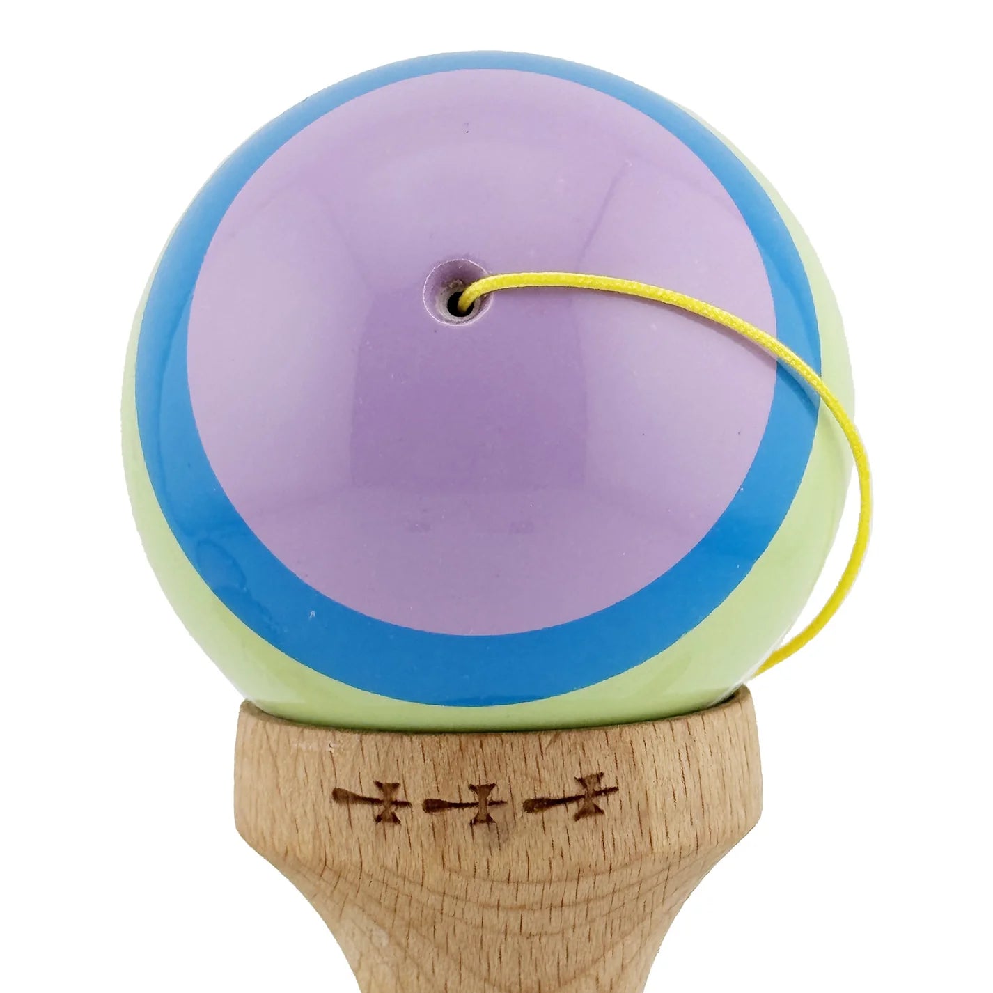 Kendama X SPECTRUM Originală Super Sticky, Big Cups V2, Profesională, Multicolor, cu Rulment Metalic și Ață 55 cm