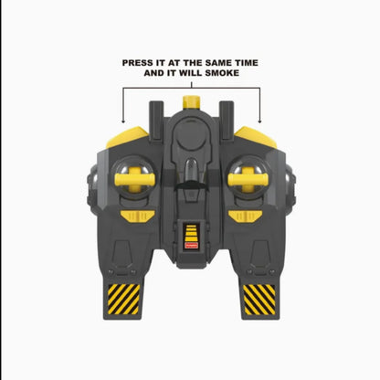 Macara telecomandată cu fum și lumini