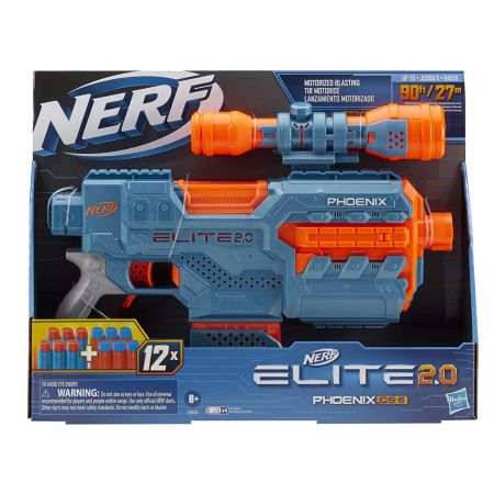 Blaster Nerf Elite 2.0 Phoenix CS-6 cu 6 săgeți