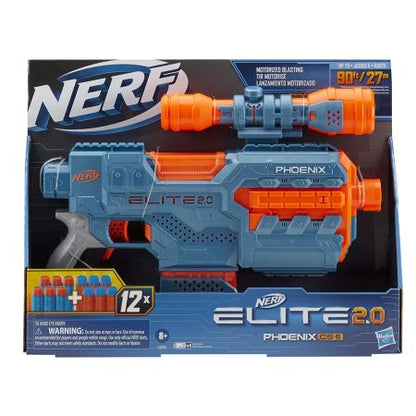 Blaster Nerf Elite 2.0 Phoenix CS-6 cu 6 săgeți