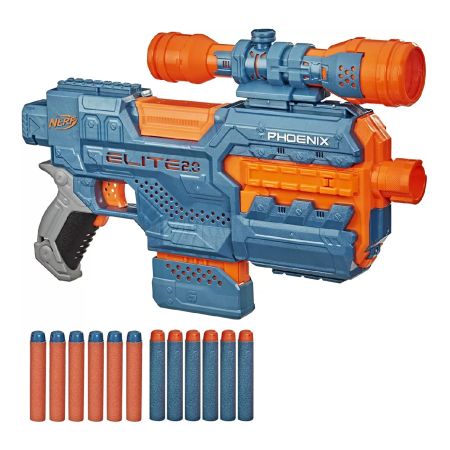 Blaster Nerf Elite 2.0 Phoenix CS-6 cu 6 săgeți