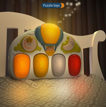 Saltea de joacă muzicală cu carusel și pian, Baby Gym interactiv pentru bebeluși