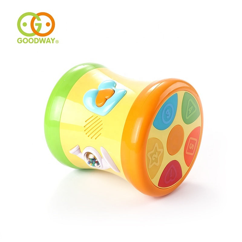 Tobă muzicală interactivă pentru copii, cu lumini colorate și 28 melodii